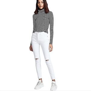 Current Elliot The High Waist Stilleto White Size 34